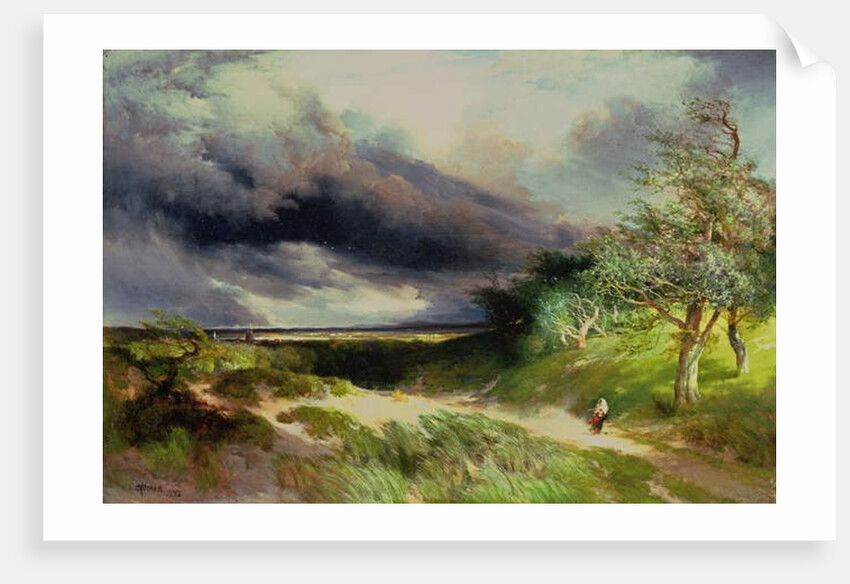 East Hampton, Long Island, Sand Dunes, 1892 by Thomas Moran