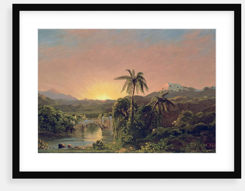 Sunset in Equador by Frederic Edwin Church