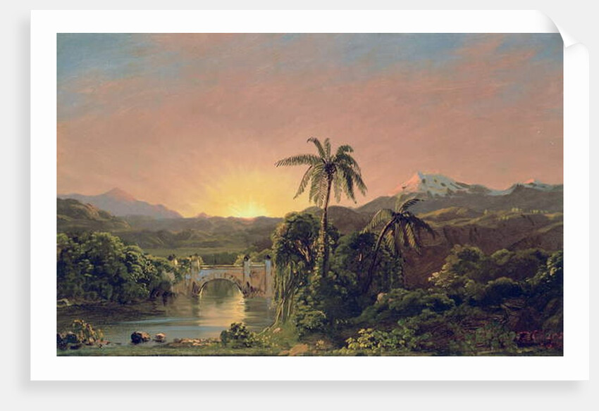 Sunset in Equador by Frederic Edwin Church