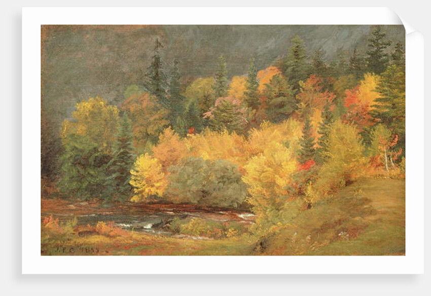 Autumn by the Brook, 1855 by Jasper Francis Cropsey