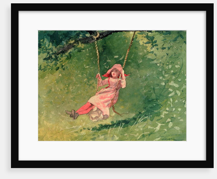 Girl on a Swing by Winslow Homer