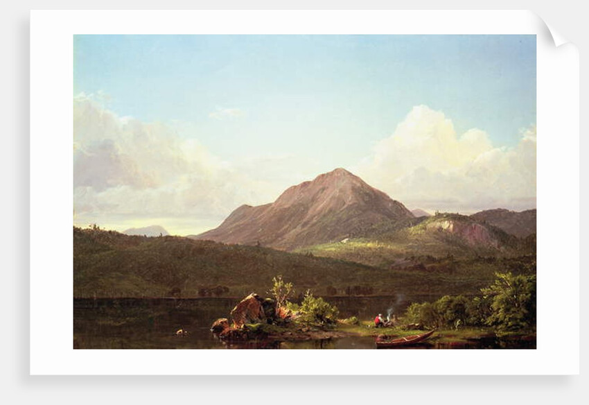 Camp Fire in the Maine Wilderness by Frederic Edwin Church