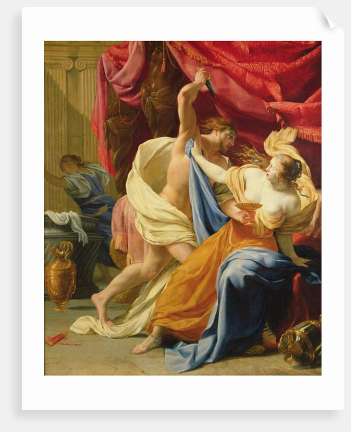 Lucretia and Tarquin by Simon Vouet