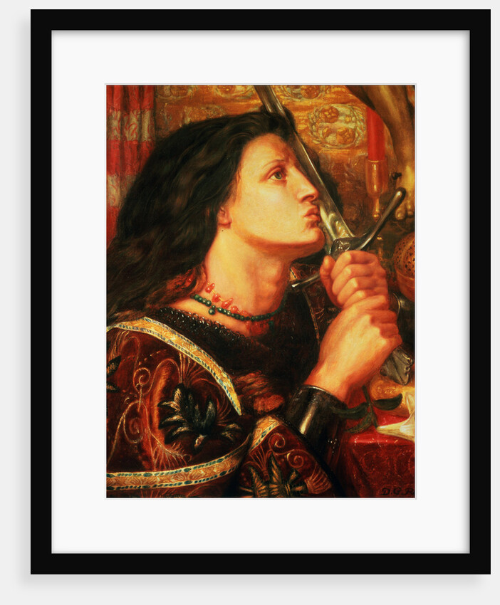 Joan of Arc kissing the Sword of Deliverance, 1863 by Dante Gabriel Charles Rossetti