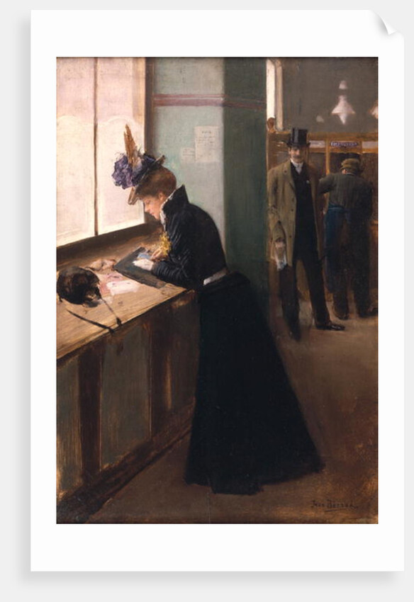 At the Telegraph by Jean Beraud
