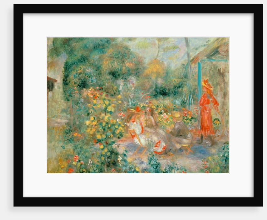 Young Girls in the Garden at Montmartre, 1893-95 by Pierre Auguste Renoir