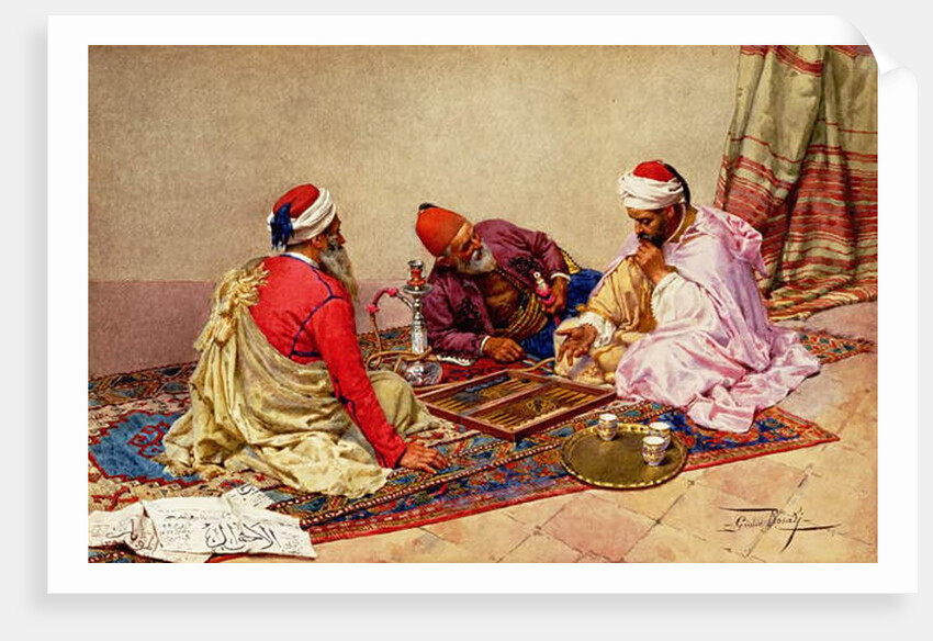 The Backgammon Players by Giulio Rosati