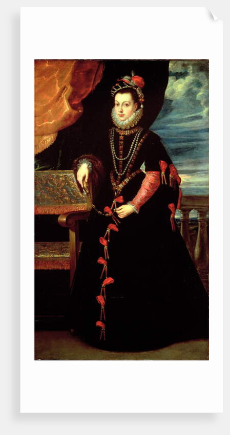 Portrait of Isabelle de Valois, Queen of Spain, wife of Philip II of Spain by Peter Paul (studio of) Rubens