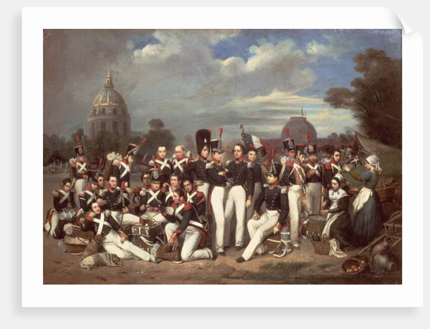 Company of the Second Legion, in the Champ de Mars, Paris, 1836 by Auguste Antoine Masse