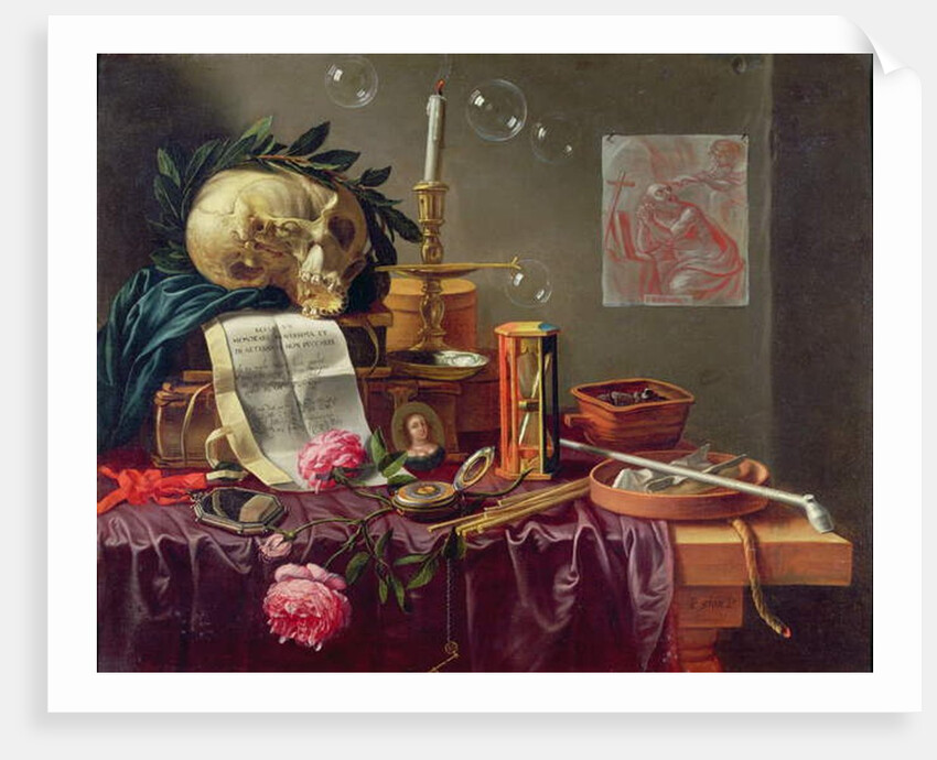 A Vanitas Still Life by Peeter Sion