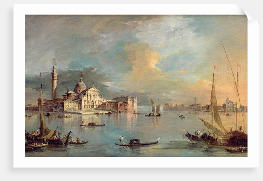 San Giorgio Maggiore, Venice, with the Giudecca and Zitelle by Francesco Guardi