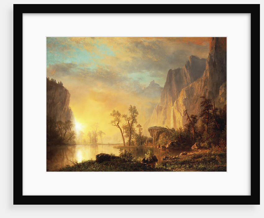 Sunset in the Rockies by Albert Bierstadt