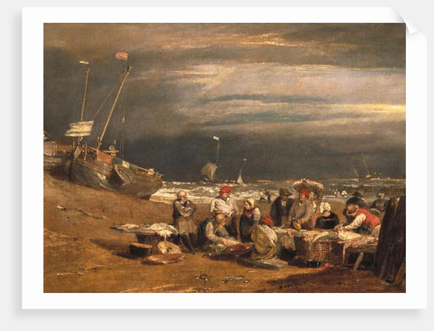 A Fishmarket on the Beach, c.1802-04 by Joseph Mallord William Turner