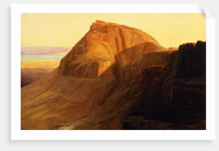 Masada or Sebbeh on the Dead Sea, 1858 by Edward Lear