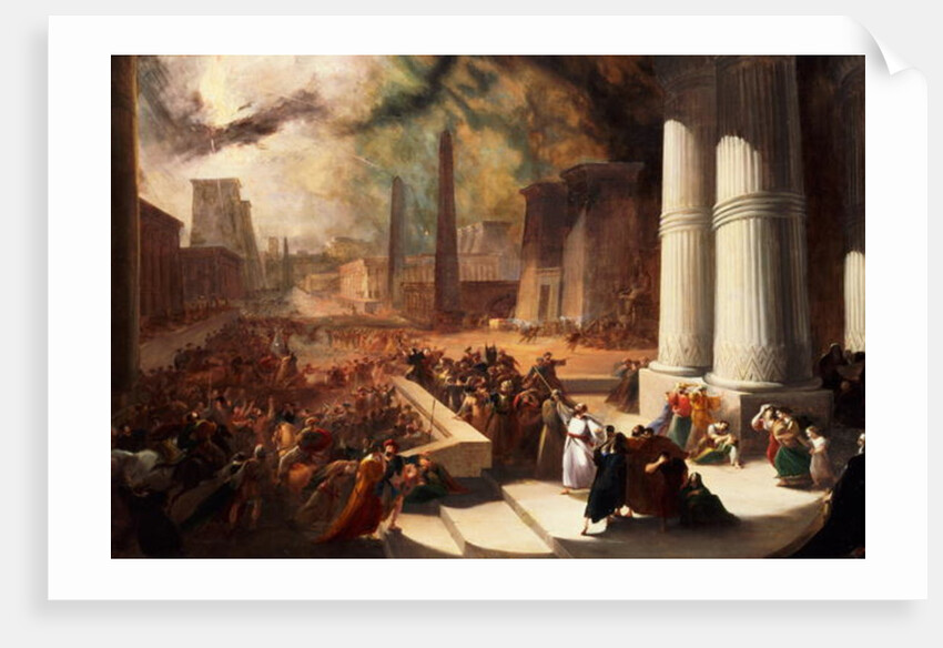 One of the Seven Plagues of Egypt by John (attr. to) Martin