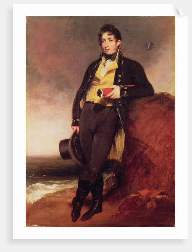 Portrait of Robert Townley holding a telescope by William Owen