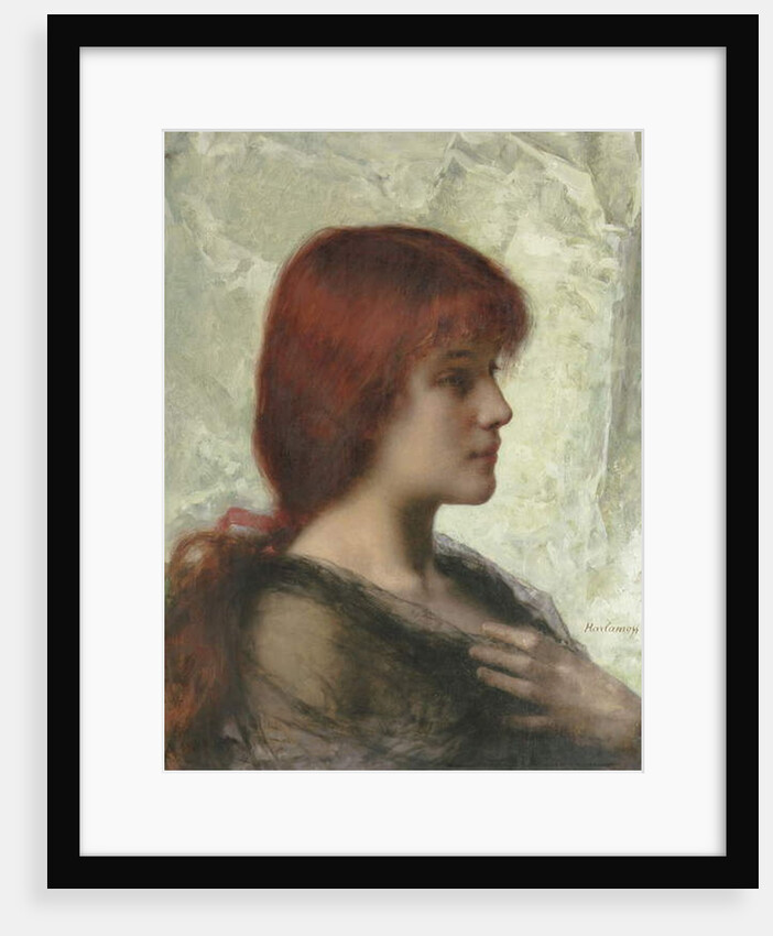 An Auburn Beauty by Alexei Alexevich Harlamoff