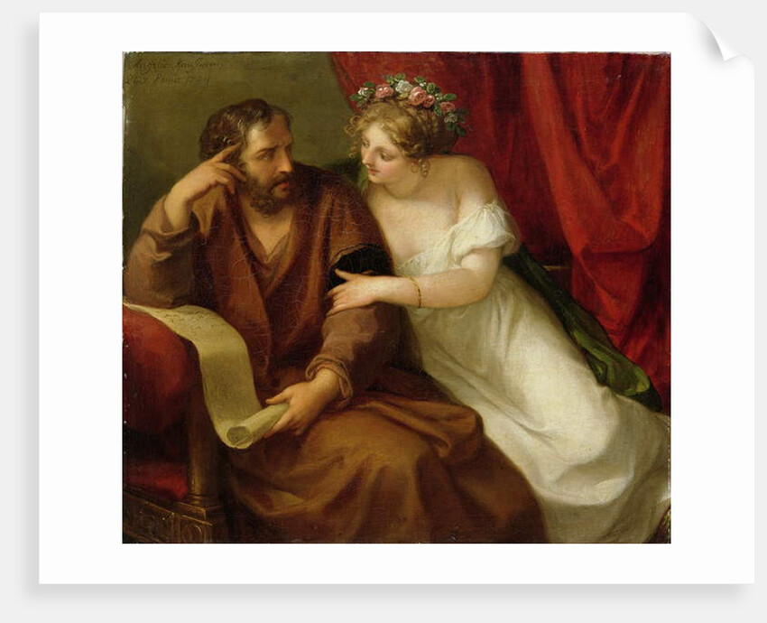 Phryne Seducing the Philosopher Xenokrates, 1794 by Angelica Kauffman