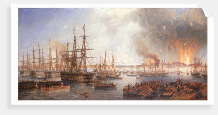 The Bombardment of Sveaborg, 5th August 1855, 1856 by John Wilson Carmichael