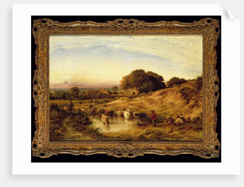 Sunset, 1860 by John Linnell