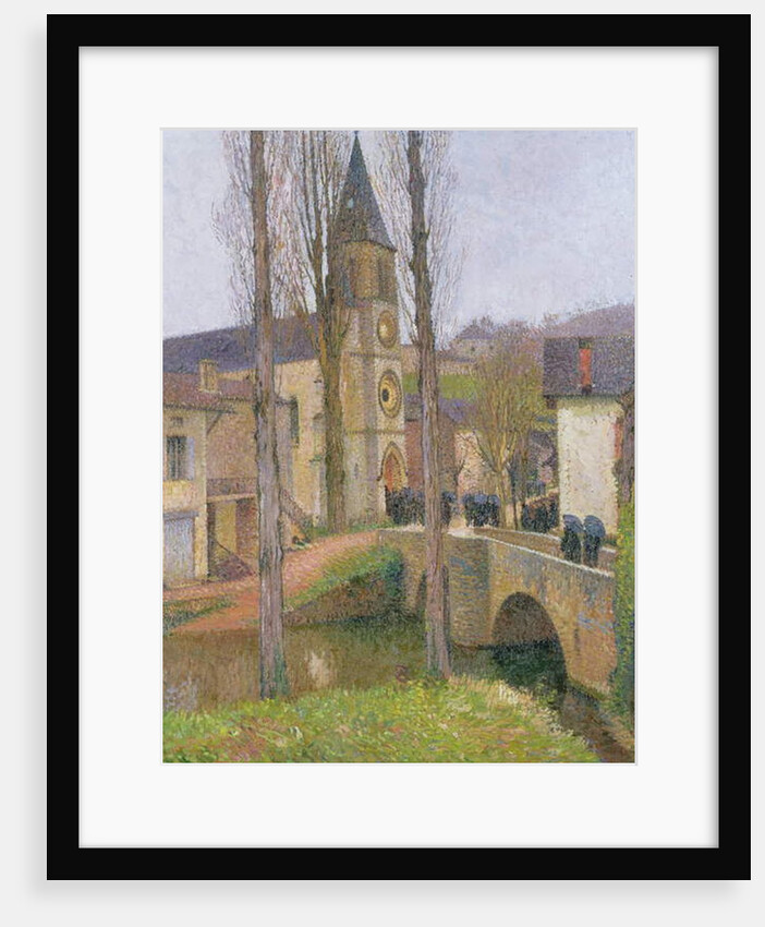 Time for Mass at Labastide du Vert by Henri Jean Guillaume Martin
