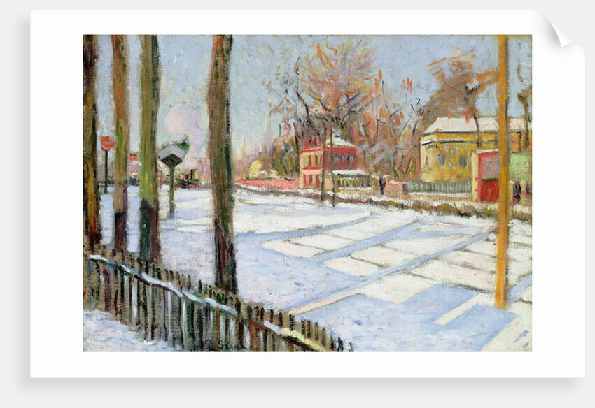 The Snow, Bois, 1886 by Paul Signac