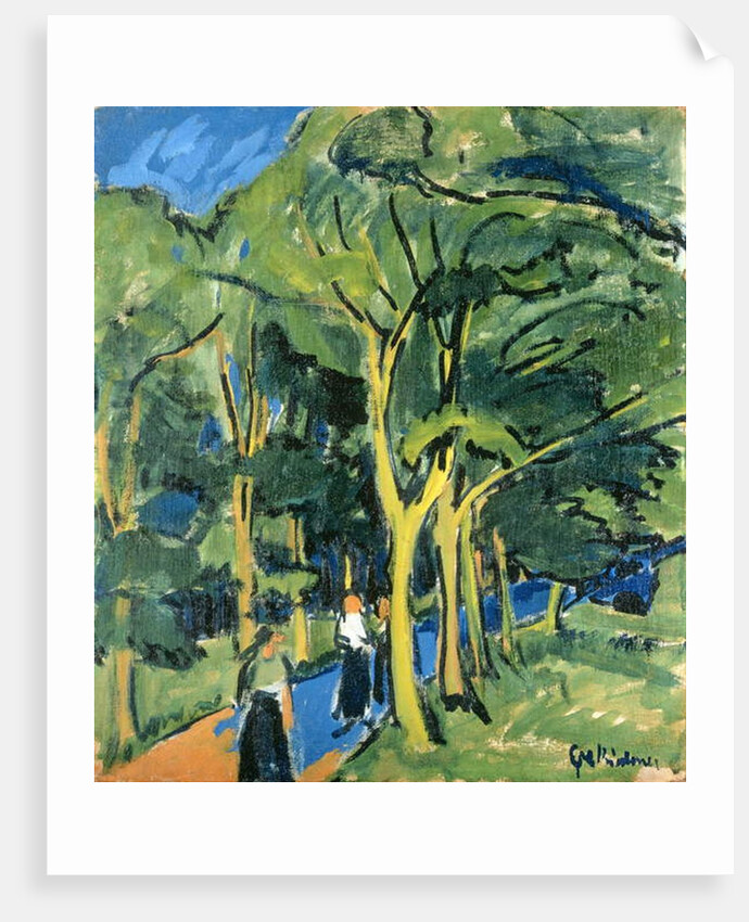 Waldstrasse, c.1910 by Ernst Ludwig Kirchner