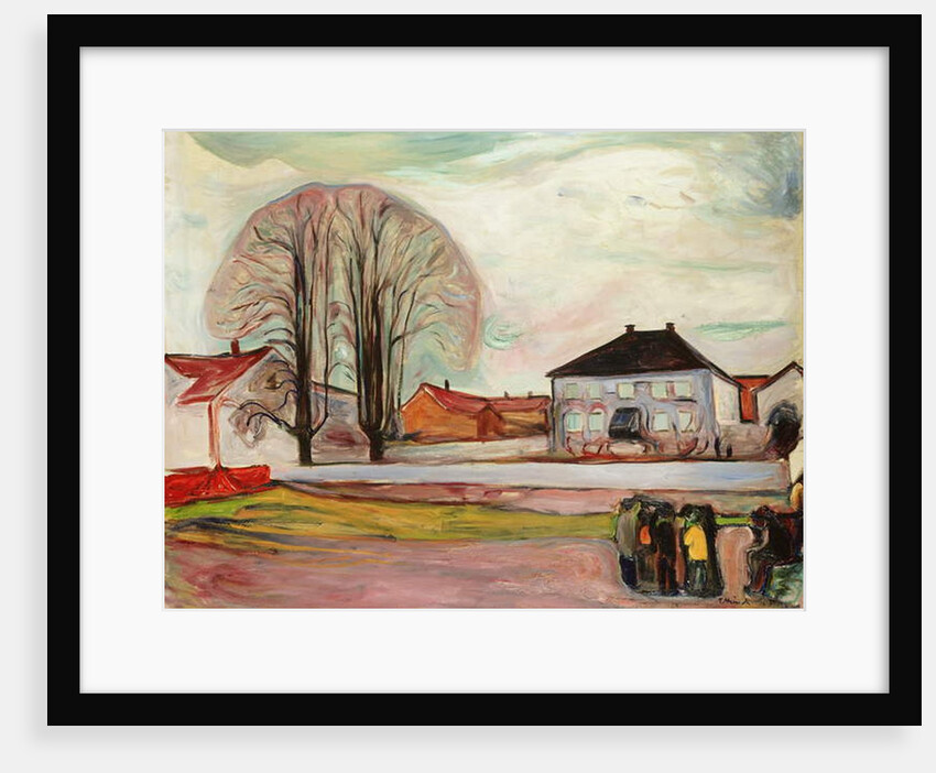 House in Aasgaardstrand, 1905 by Edvard Munch