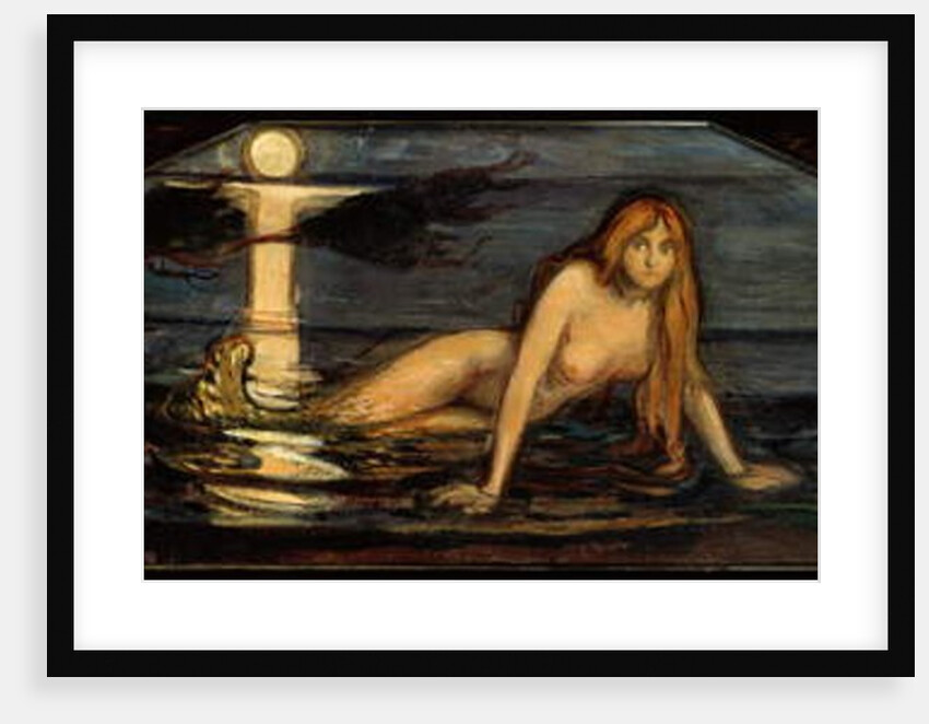 Mermaid, 1896 by Edvard Munch