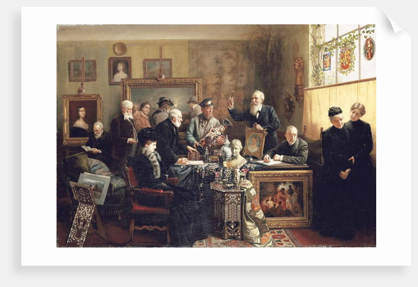The Estate Auction, 1903 by Carl Johann Spielter