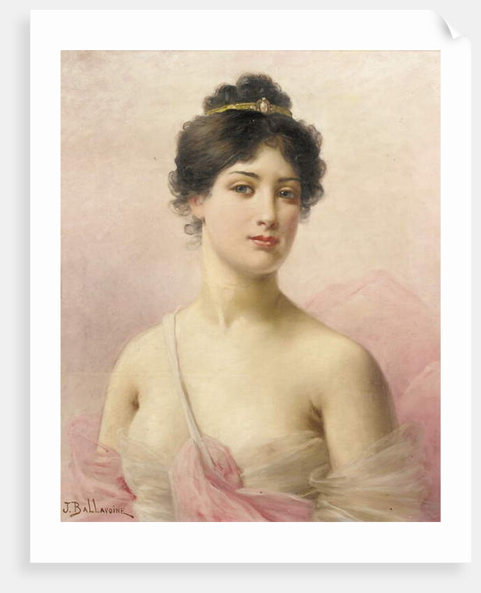 A Young Beauty by Jules Frederic Ballavoine