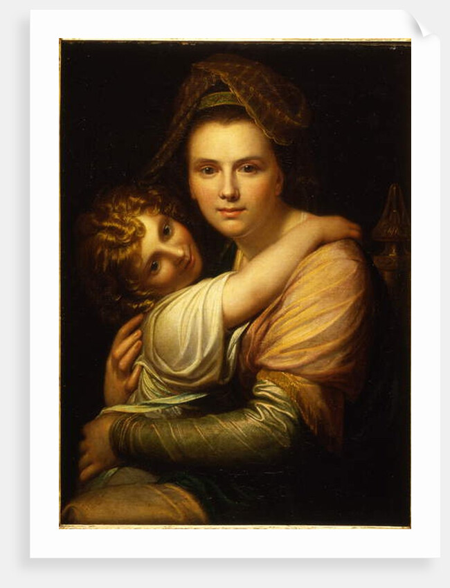 Portrait of the artist's wife and daughter by Richard Cosway