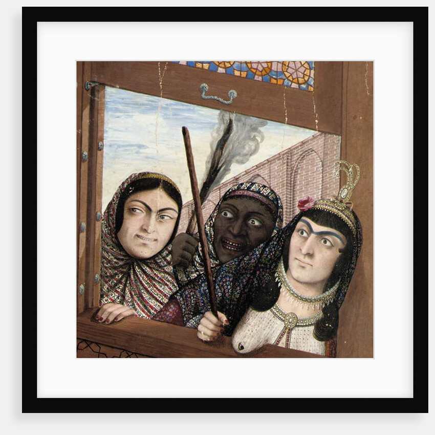 Embracing lovers, second half of the 19th century by Abu'l Hassan Ghaffari