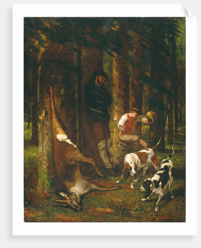 L'Hallali or La Curee, 1858-62 by Gustave Courbet