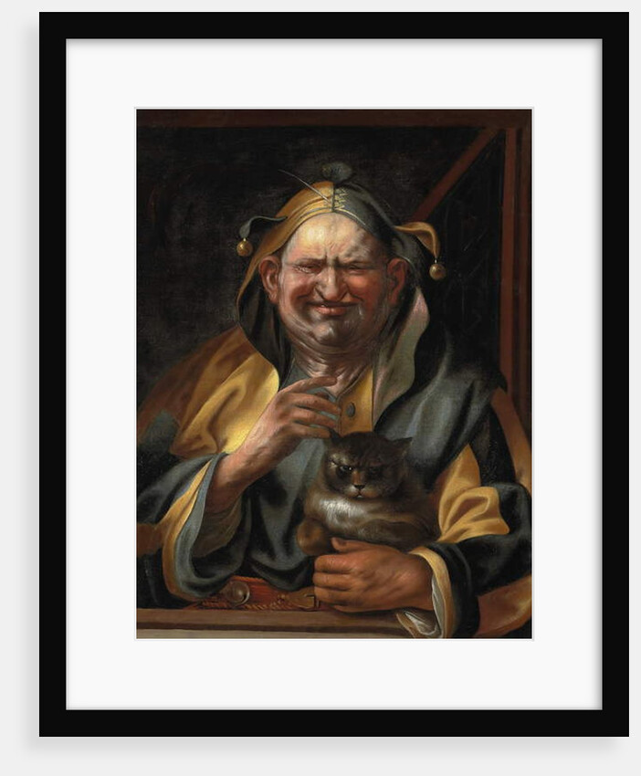 A jester with a cat by Jacob Jordaens
