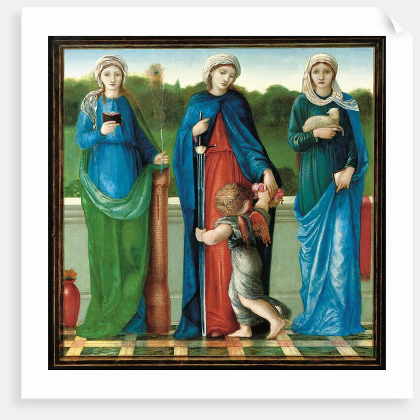 St. Barabara, St. Dorothy and St. Agnes by Edward Coley Burne-Jones