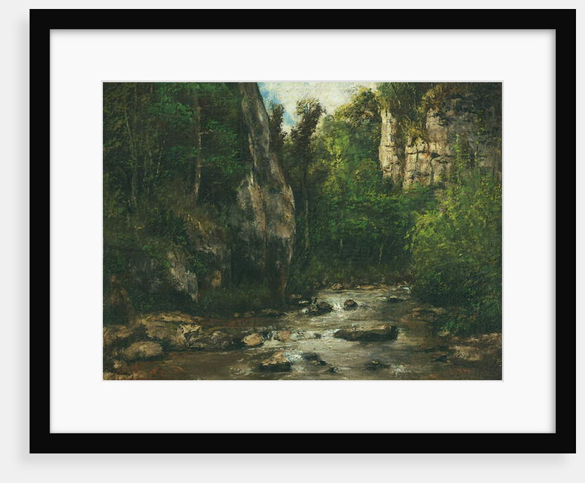 Paysage proche de Puit Noir pres d'Ornans, after 1872 by Gustave Courbet