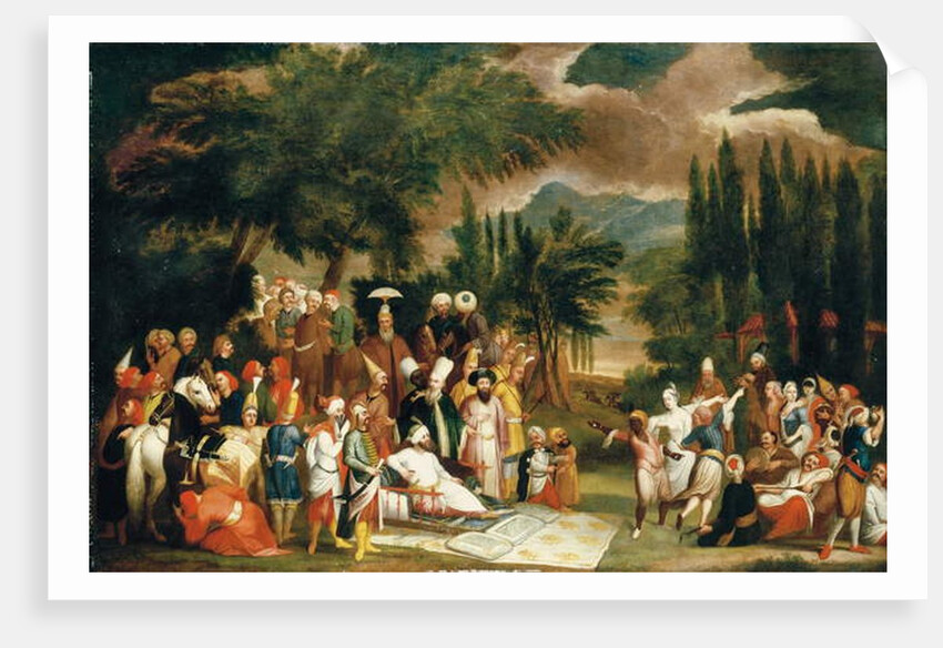 The hunting party of Sultan Ahmed III by Jean Baptiste Vanmour