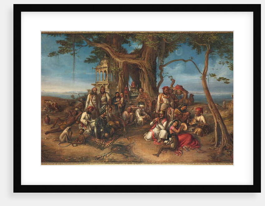 The Thugs of India: Halt at the Shrine of Ganesh by August Theodor Schoefft