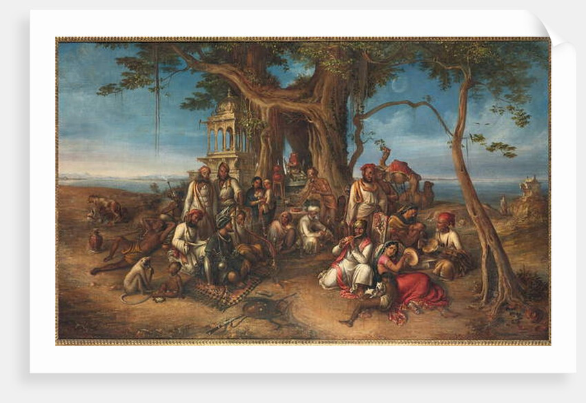 The Thugs of India: Halt at the Shrine of Ganesh by August Theodor Schoefft