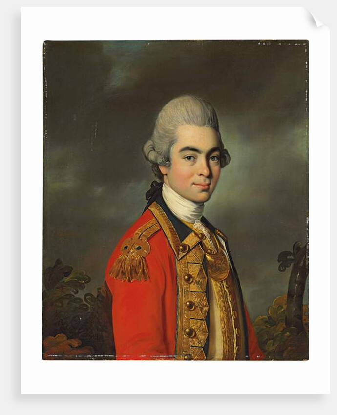 Portrait of Lieutenant General Sir James Duff, half-length, in military uniform, 1771 by John Russell