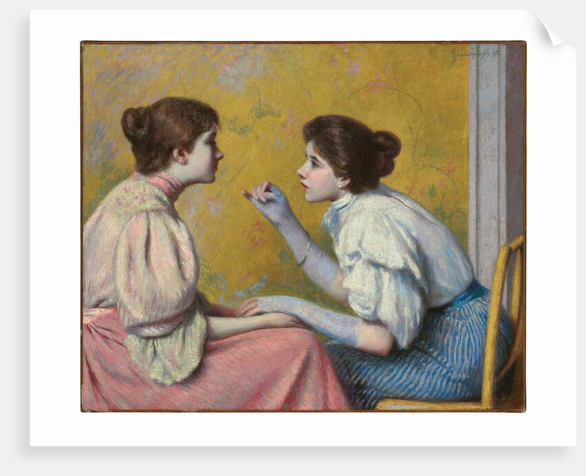 Interesting Conversation, 1895 by Federigo Zandomeneghi