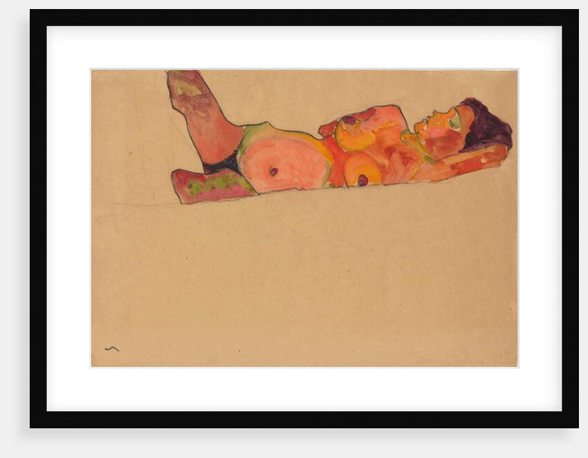 Sleeping Girl, 1910 by Egon Schiele