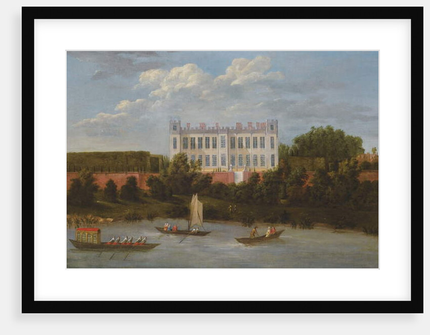 A view of Syon House from the Thames by Robert (attr. to) Griffier
