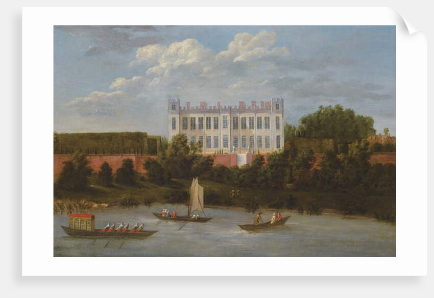 A view of Syon House from the Thames by Robert (attr. to) Griffier