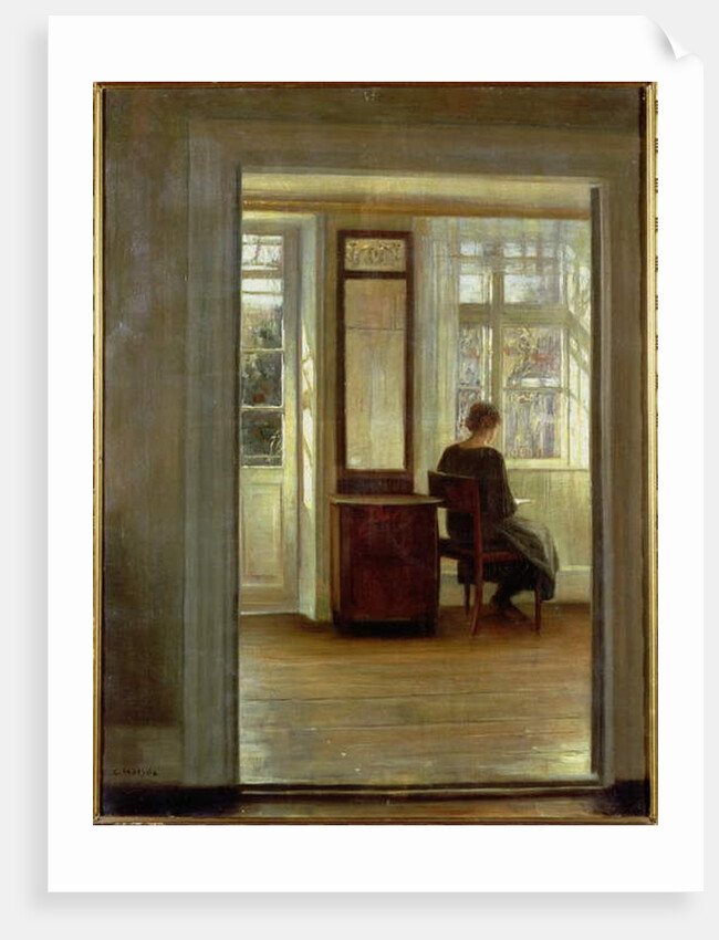 A Lady in an Interior by Carl Holsoe