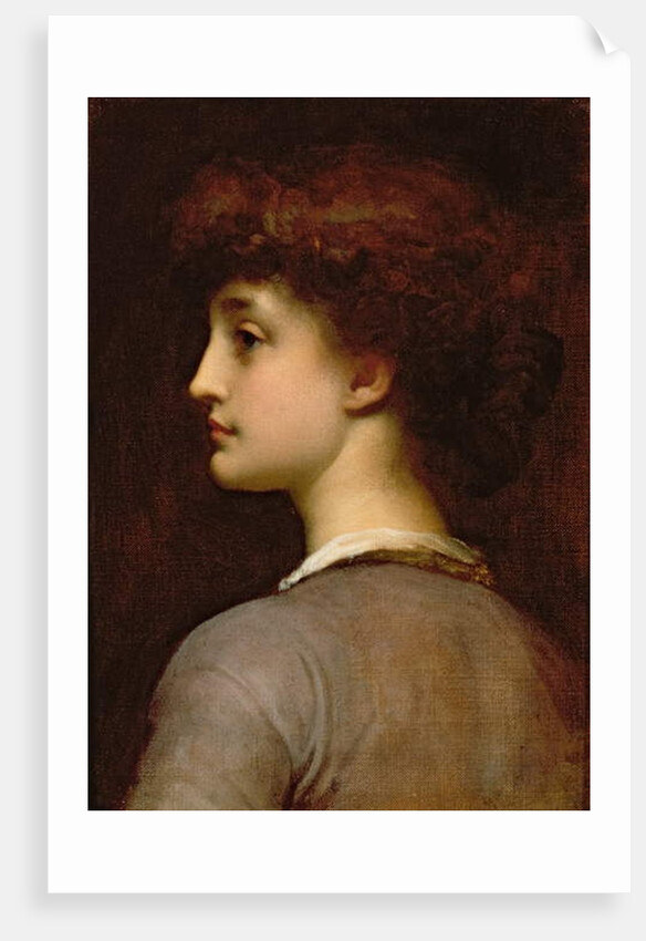 Portrait of a young girl by Frederic Leighton