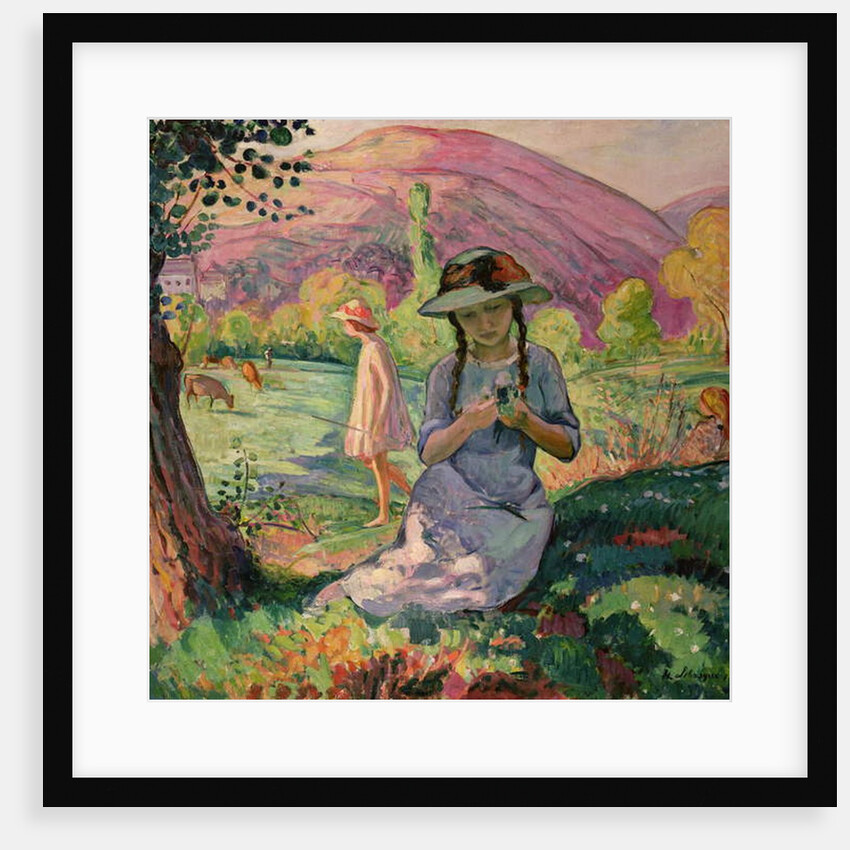 Young Girl picking Flowers, 1910 by Henri Lebasque