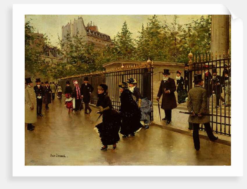 Leaving La Madeleine by Jean Beraud