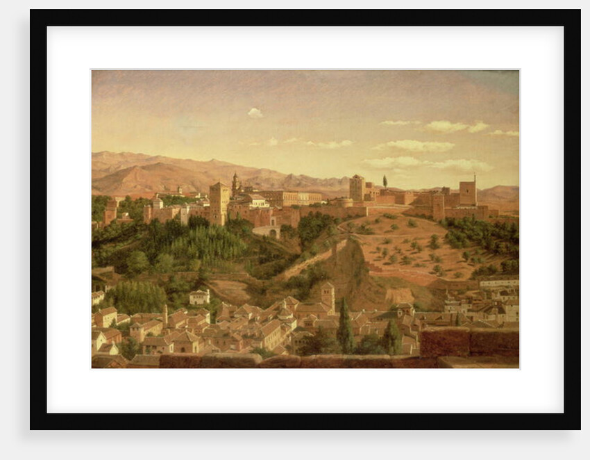 A View of Granada by Heinrich Hansen